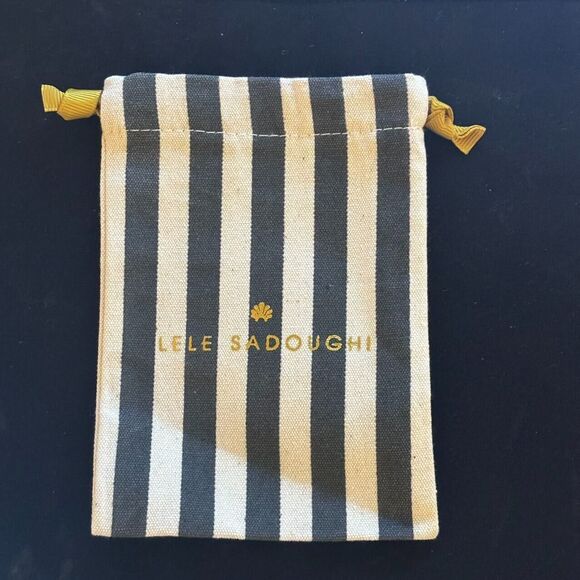 Brand New. $198 Lele Sadoughi Apricot Ombre Crystal Lily Earrings - Picture 10 of 10